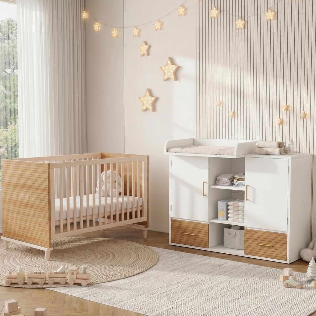 Ensemble de meubles pour chambre de bébé Merax, comprenant Image du produit 