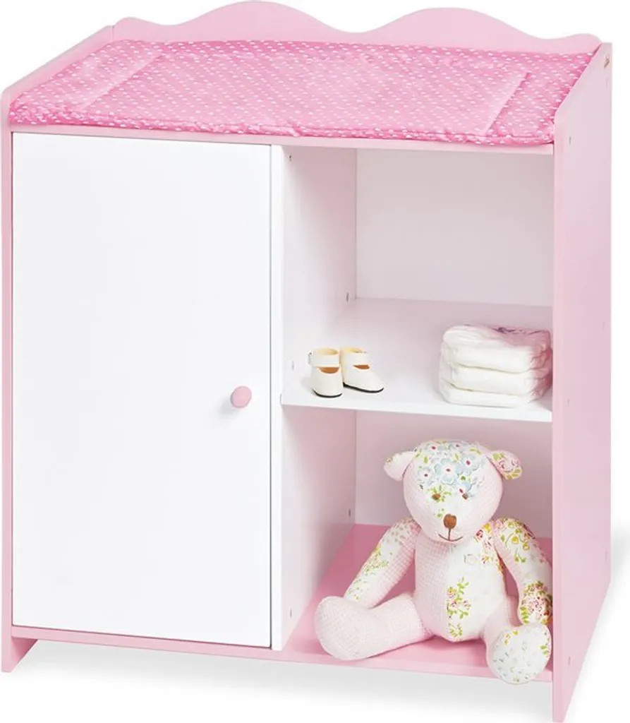 Meuble de change pour poupon Jasmin Rootz Doll - Station de jeu bois