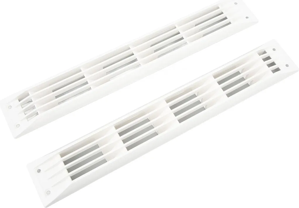 Grille de Ventilation Plastique Blanc pour Aération de Caravane et Bateau