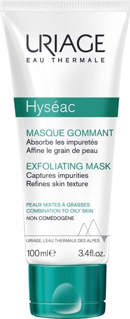 A product shot of a Uriage Hyséac Exfoliating Mask tube.