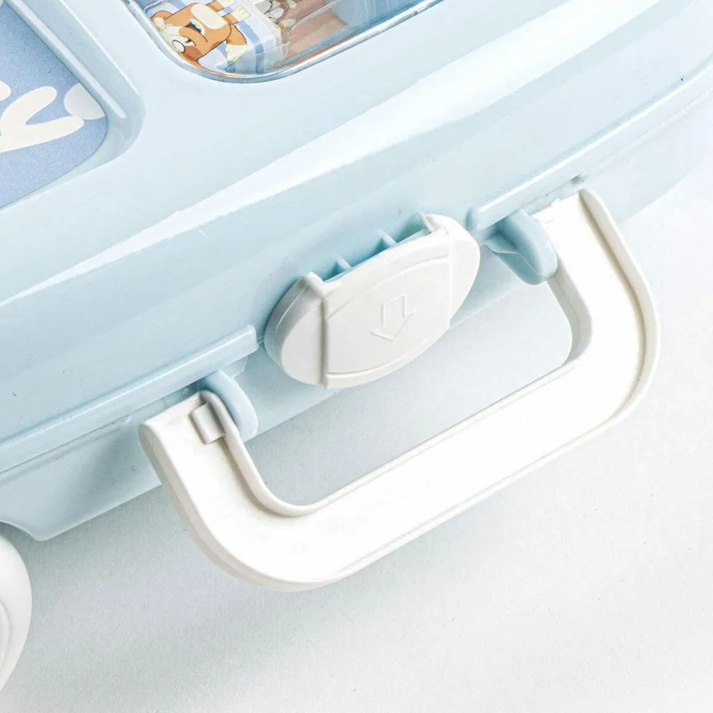 Bluey CreativeCase : Valise à dessin nomade à roulettes avec accessoires