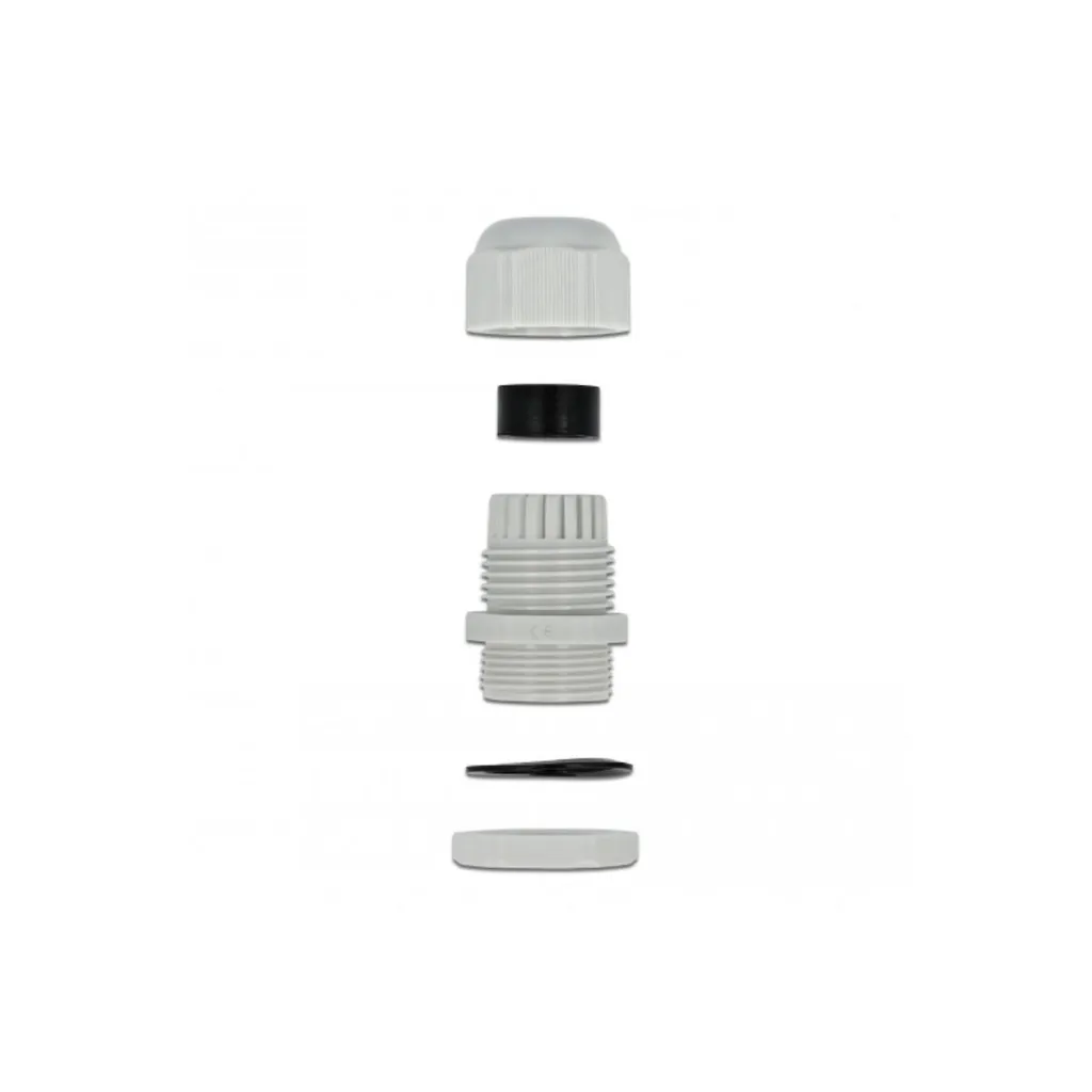 Pressacavo Delock PG29 Grigio IP68 (10pz) - Diametro Cavo 18-25mm