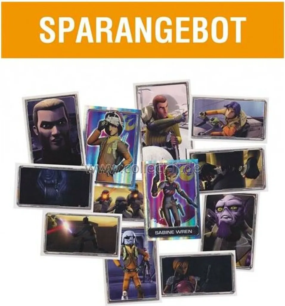 TOPPS Star Wars Rebels Sticker Box - 50 Bustine da Collezione Topps