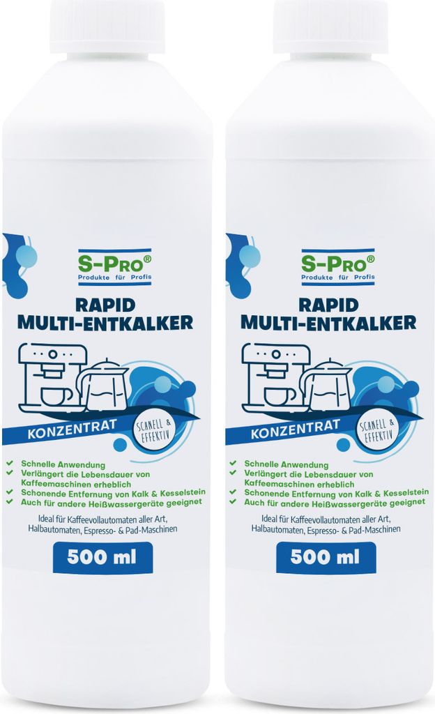 S-Pro Rapid Multi-Entkalker 2 x Flaschen 500ml