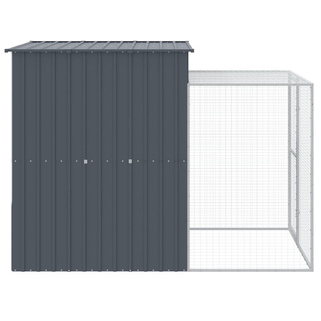 Gabbia per polli con corridoio Antracite 165x251x181 cm Immagine del prodotto 