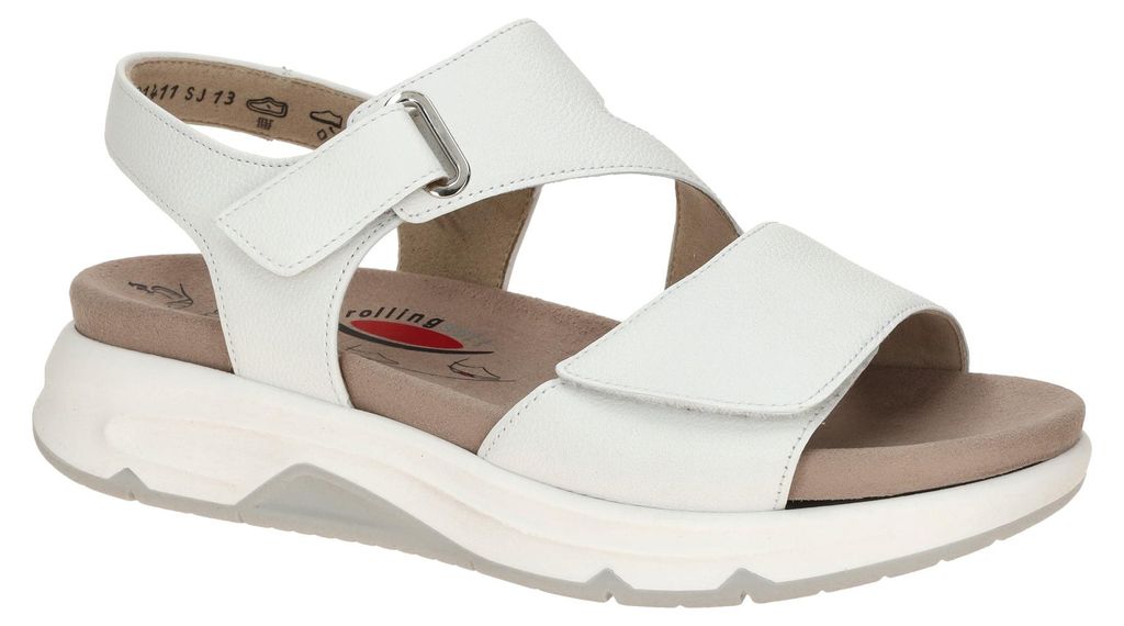 Gabor ROLLINGSOFT Damen Sandale - Sandaletten weiß NEU
