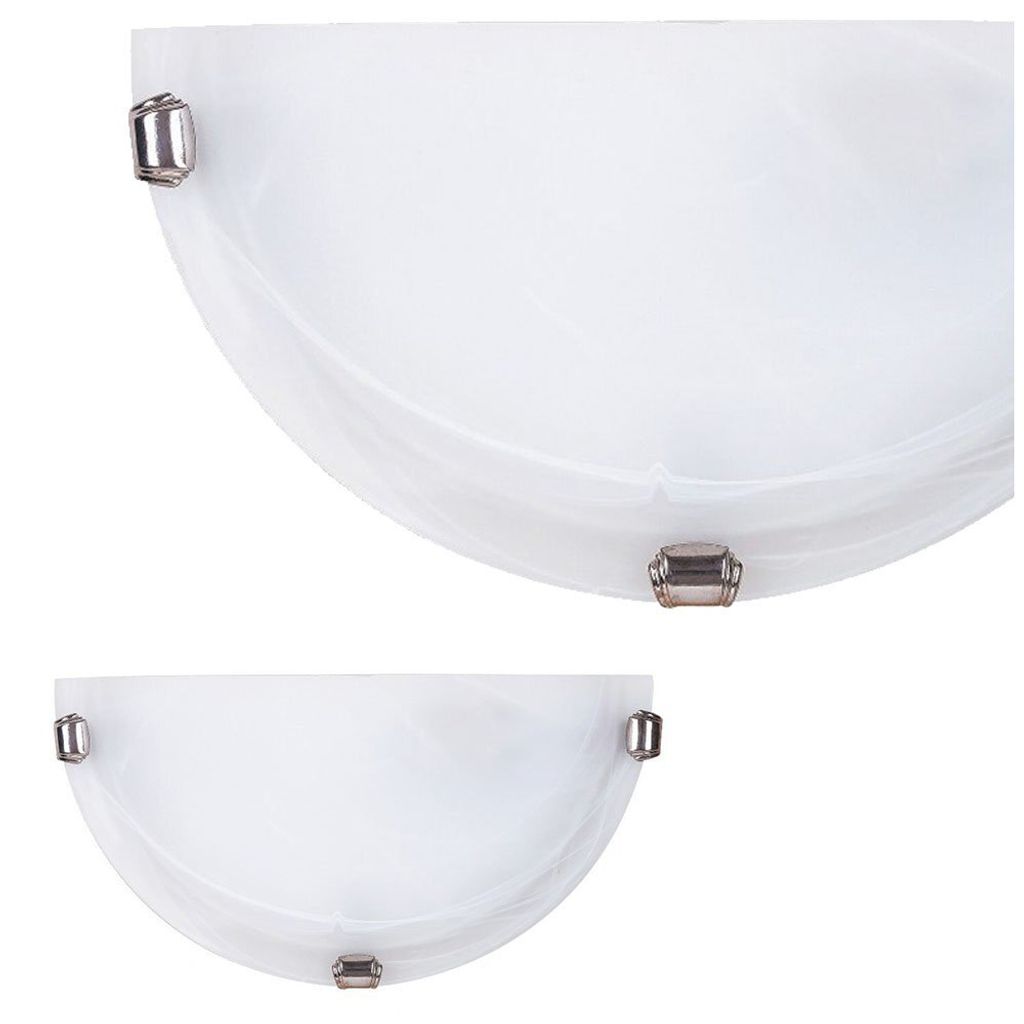 Applique semi-plafond E27 verre blanc albâtre Alabastro Image du produit 
