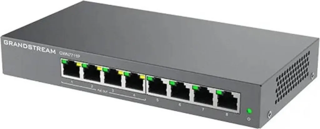 Switch Grandstream GWN7711P 8 Port Gigabit Managed - Soluzione SMB
