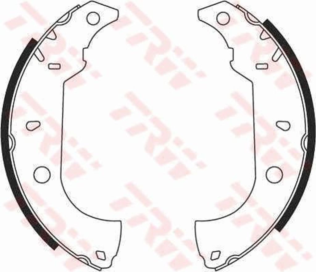 Trw Bremsbackensatz Hinterachse GS8614