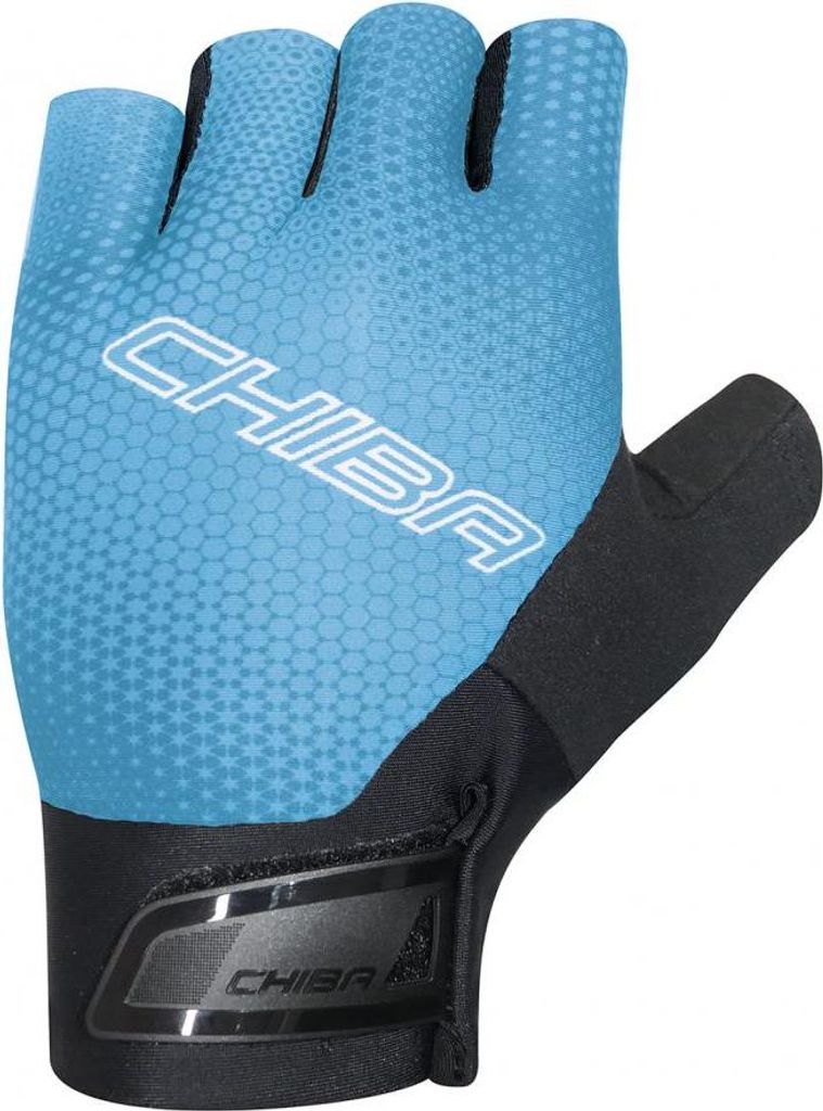 CHIBA Ergo Superlight - Radhandschuhe kurz, S, türkis, ergonomische Gelpolste...