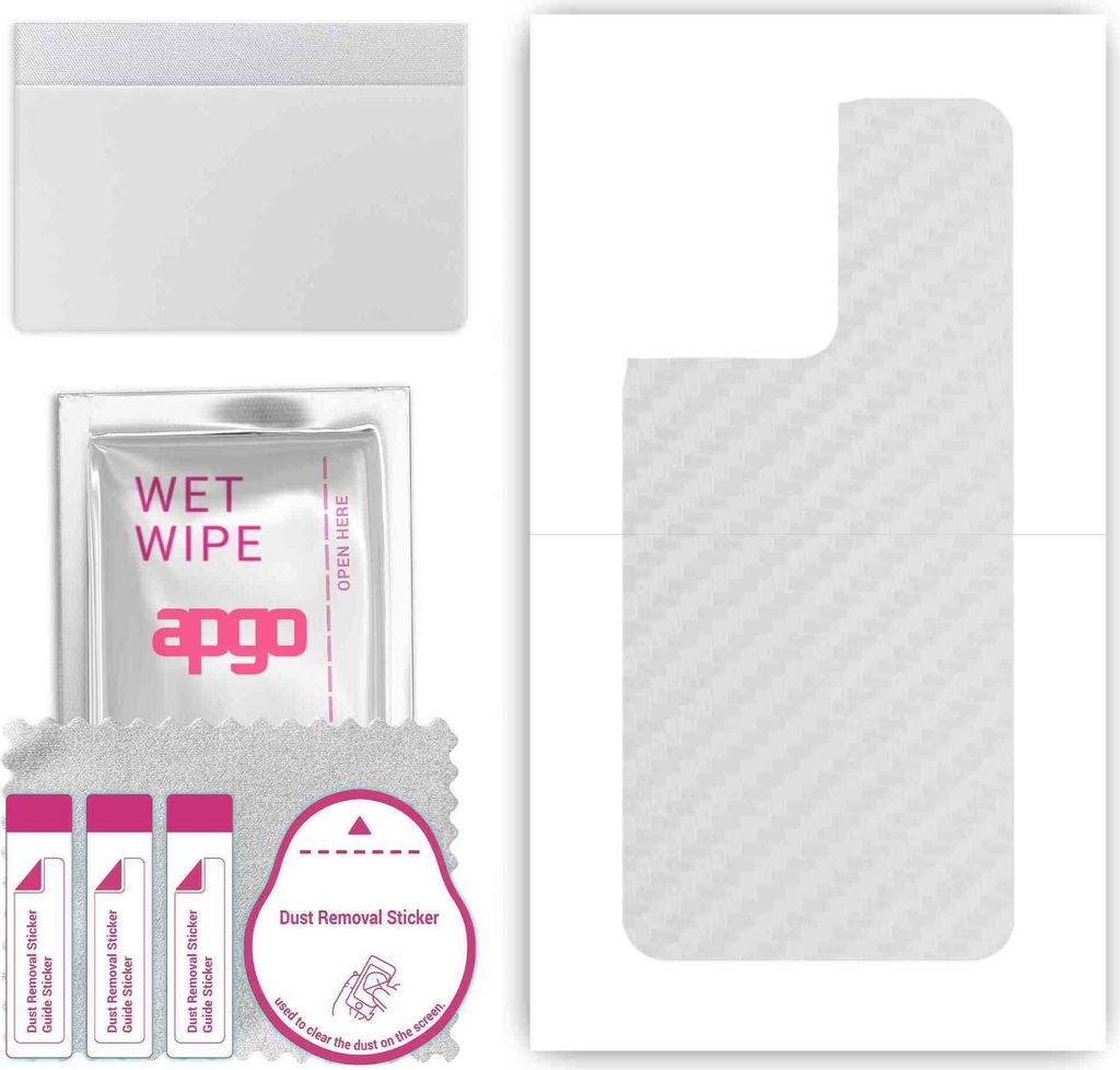 apgo Rückseite Schutzfolie, Skin, kompatibel mit Oppo Reno8 5G, Hinten Displayschutzfolie aus Vinylfolie, kratzfest, einfache Montage - Transparen...