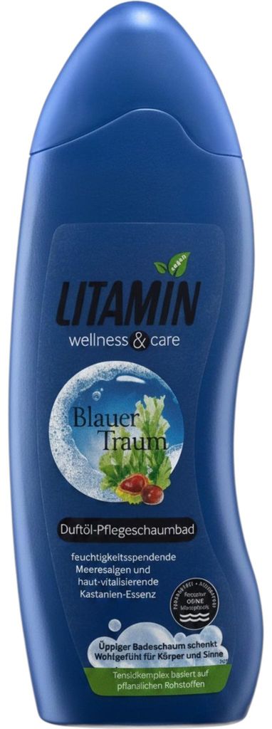 Litamin Wellness und Care Blauer Traum Meeresalgen und Produktbild 