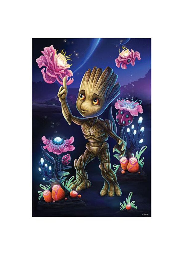 Prime 3D Puzzle, Marvel Groot 200 Teile Produktbild 