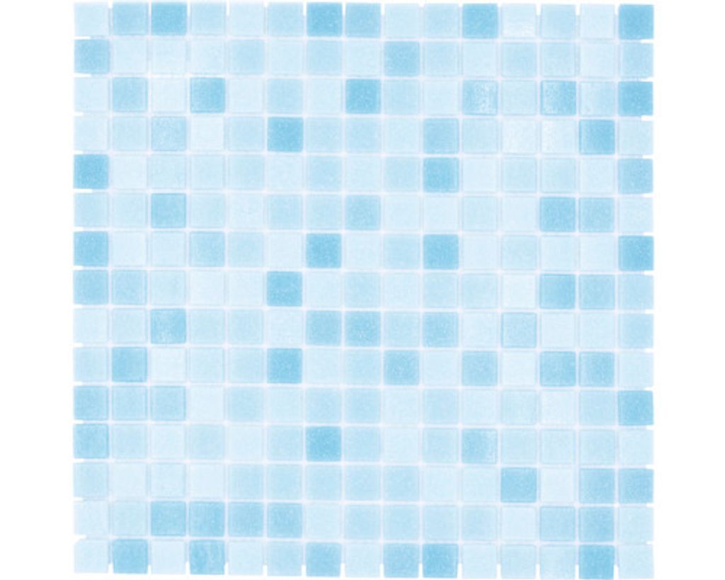 Glasmosaik GM A 331P für Poolbau blau 32,7x30,5 cm