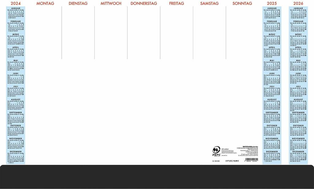 ZETTLER 602457: Superficie de escritura de papel, 108 Imagen del producto 