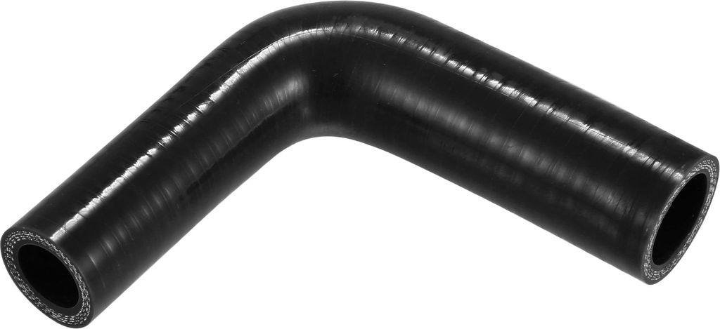 1 Stück 19mm/0,75"-25mm/0,98" ID 102mm/4,02" Länge 90 Grad Schwarzer Autosilikonschlauch Kühlmittelschlauch Universal