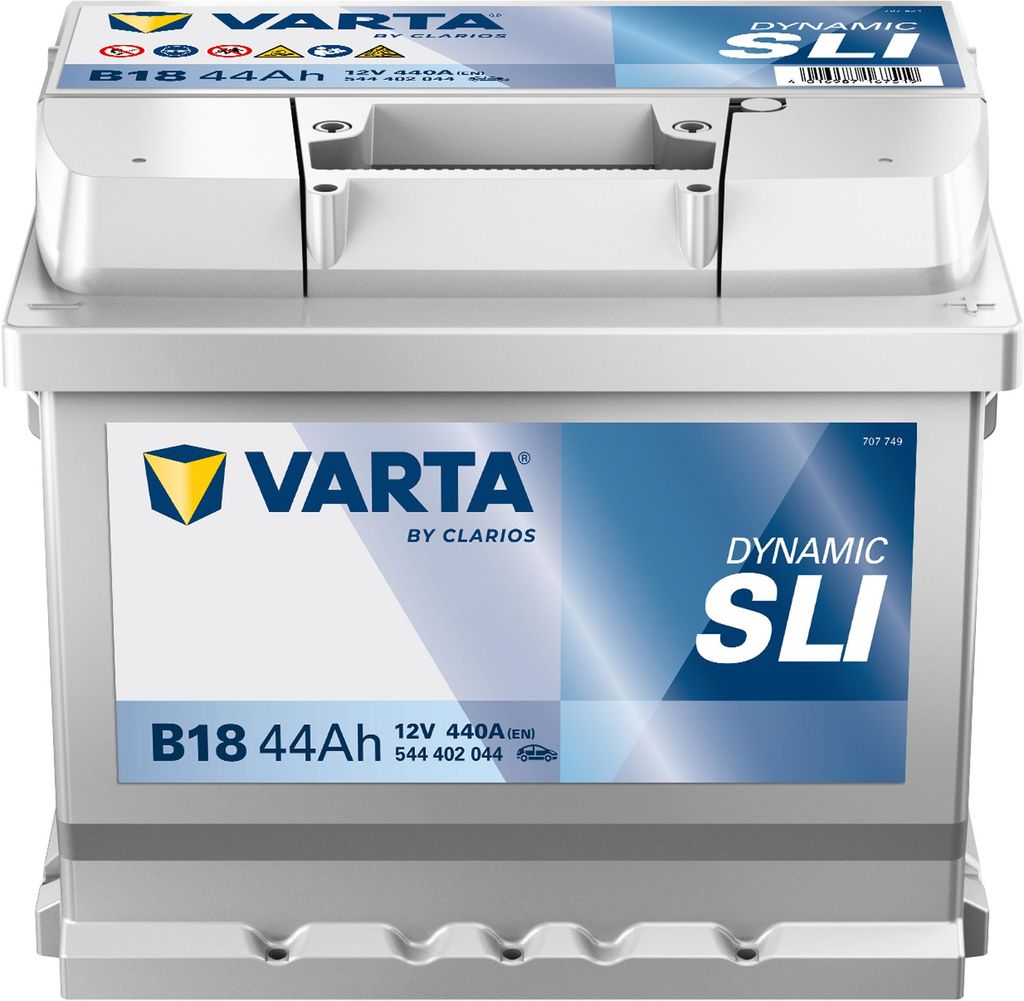 VARTA Dynamic SLI ­B18 Starterbatterie 12V 44Ah 440A/EN B13 Produktbild 