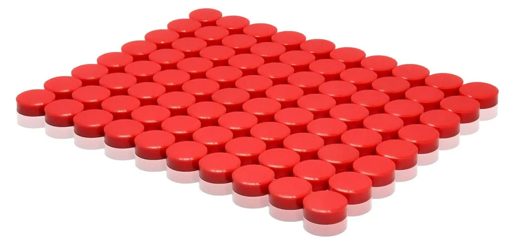 Fixation Fiable pour Tableau Blanc : 80 Aimants Rouges Puissants et Sûrs
