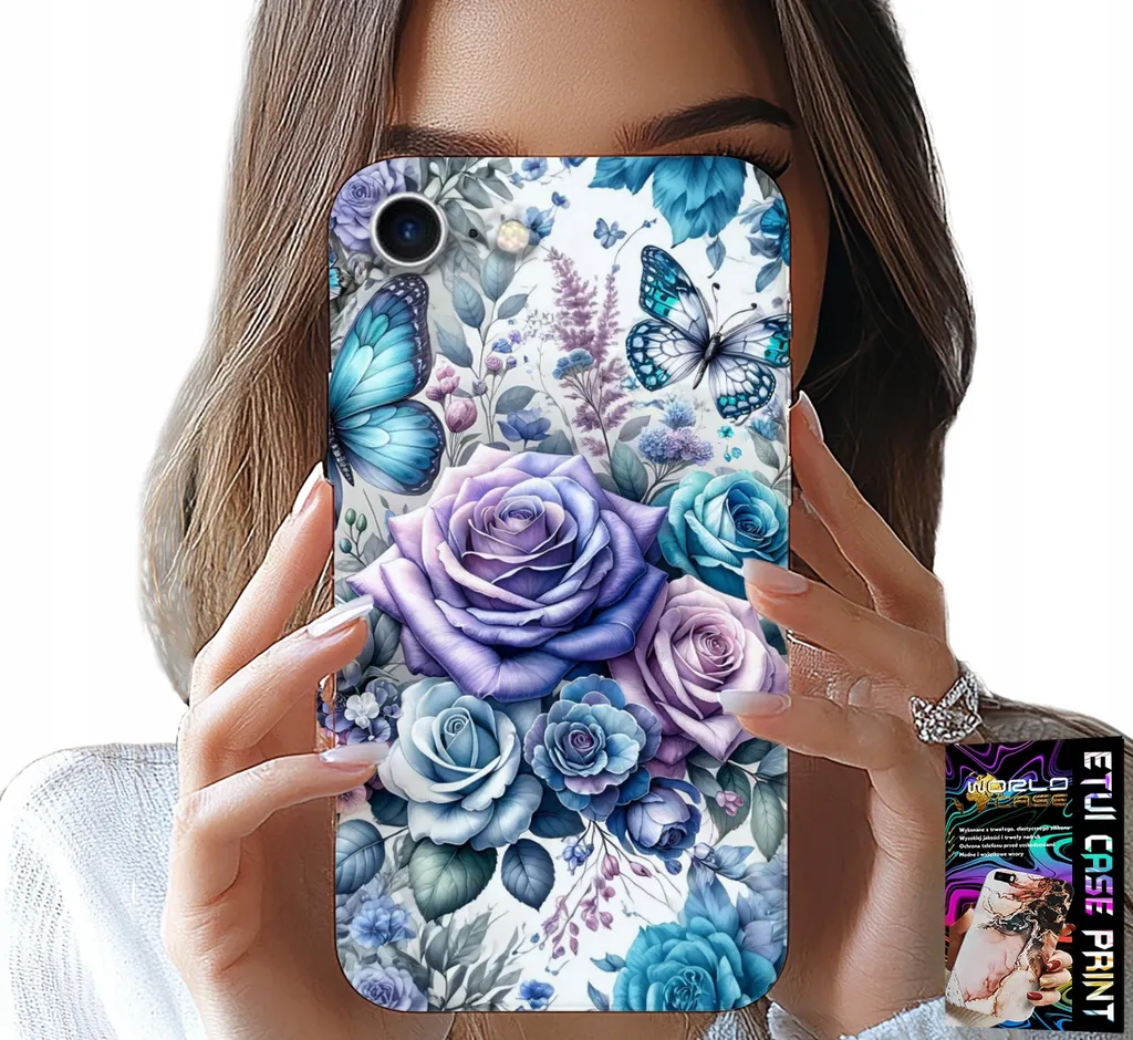 Custodia iPhone 7 / 8 / SE2 Motivi Floreali Rose + Vetro Temperato