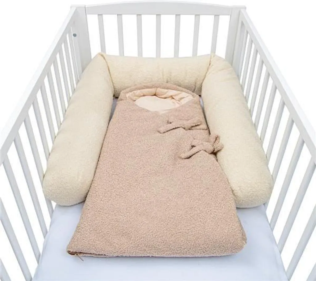 Nid d'ange naissance New Baby Teddy beige - Gigoteuse emmaillotage