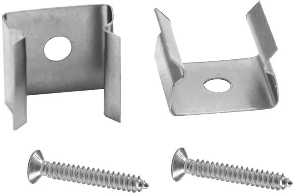 Support de Fixation pour Tube Carré 10x10 mm avec Vis Set de 2 Pièces