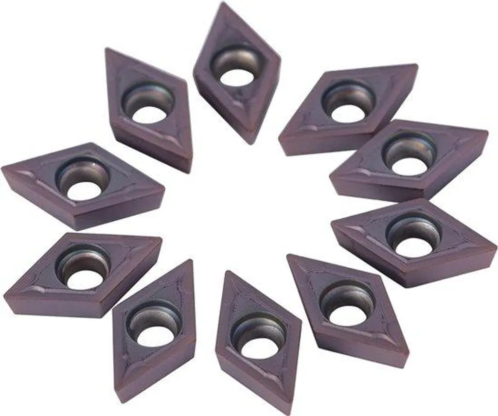Inserts de tournage DCMT11 en carbure pour usinage des métaux CNC