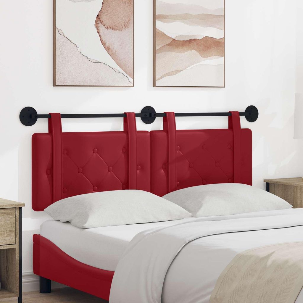 "Neues Produkt" Hängevorderseite - CLORIS - Weinrot 150x55x5 cm Kunstleder - Kopfteile V3216