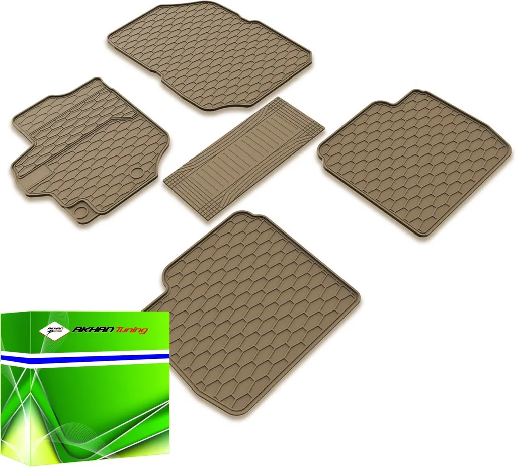 DK1102 - Set di tappetini in gomma adatti a C-Elysee dal 2012-> Beige