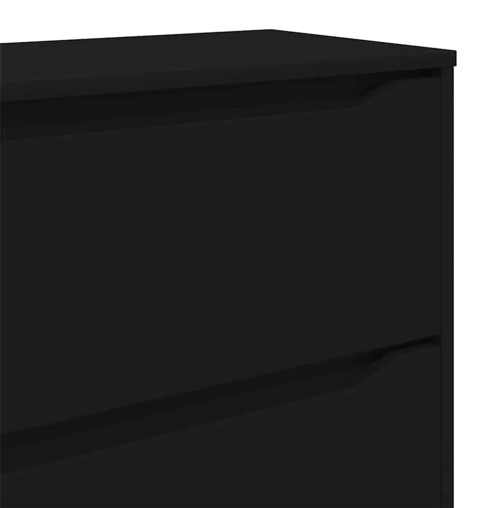 Petit meuble de rangement Noir gain de place pour espaces restreints - 9