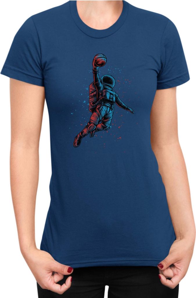 Damen T-Shirt Nasa Space Theme Nasa 005, Lady L / Dunkelblau