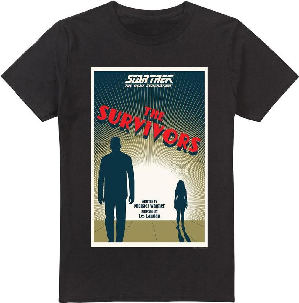 Star Trek - "The Next Generation Season 3 Episode 3" T-Shirt für Herren TV14053 (3XL) (Schwarz)