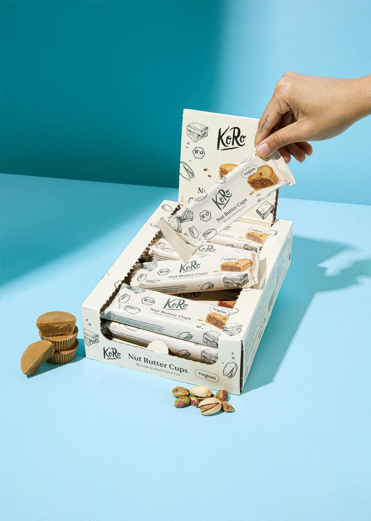 KoRo I Nut Butter Cups Blonde Salted Pistachio 12 x 3 x 13 g