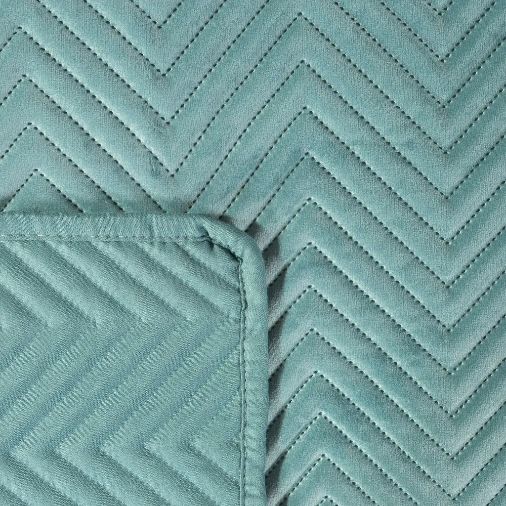 Boutis de lit Sofie Mint 220x240 cm - Jeté de lit matelassé léger