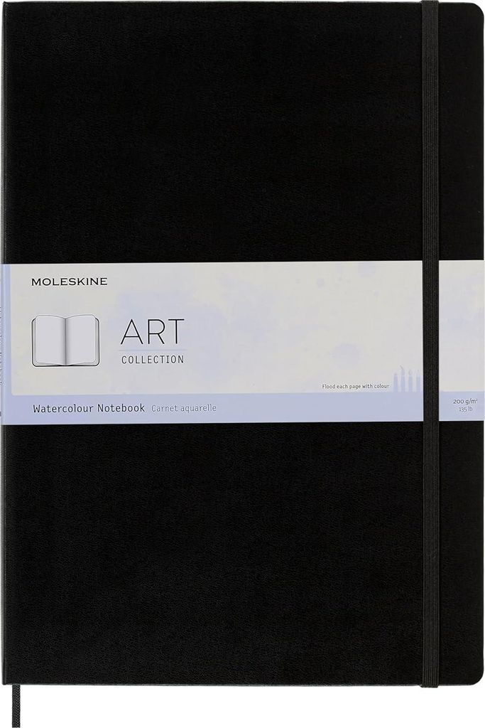 MOLESKINE Aquarellnotizbuch A3 200g/qm Hardcover schwarz Produktbild 