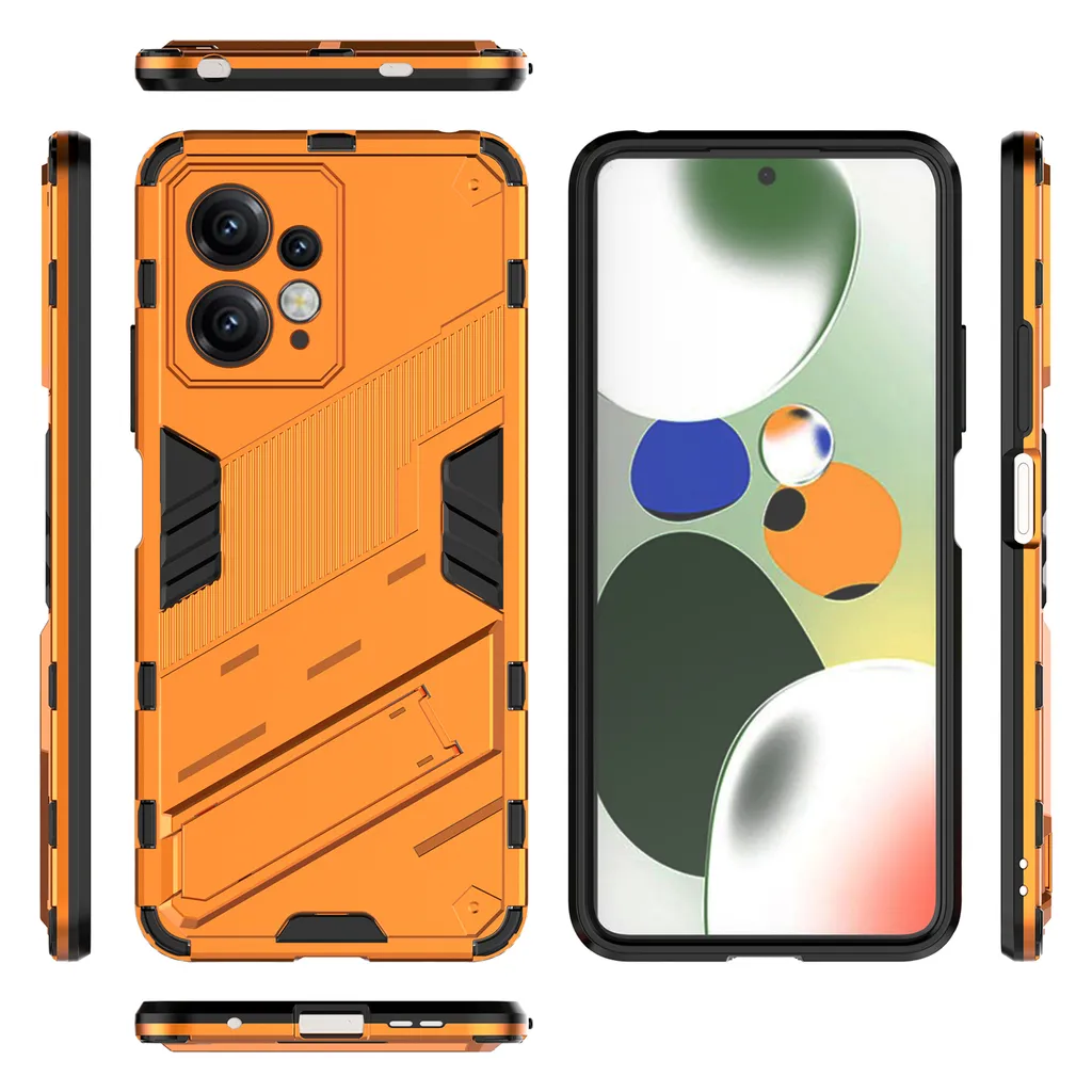 Custodia Bianca Redmi Note 12 4G Shockproof - Stand e Grip TPU PC - 2