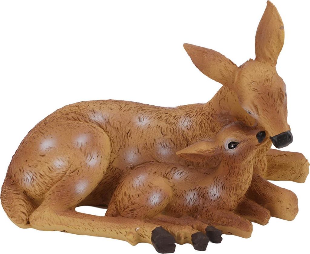 Hirschfigur, handbemalt, mit Beschichtungsbehandlung, lebendige Details, schöne Statue für Hausgarten-Dekorationsgeschenke