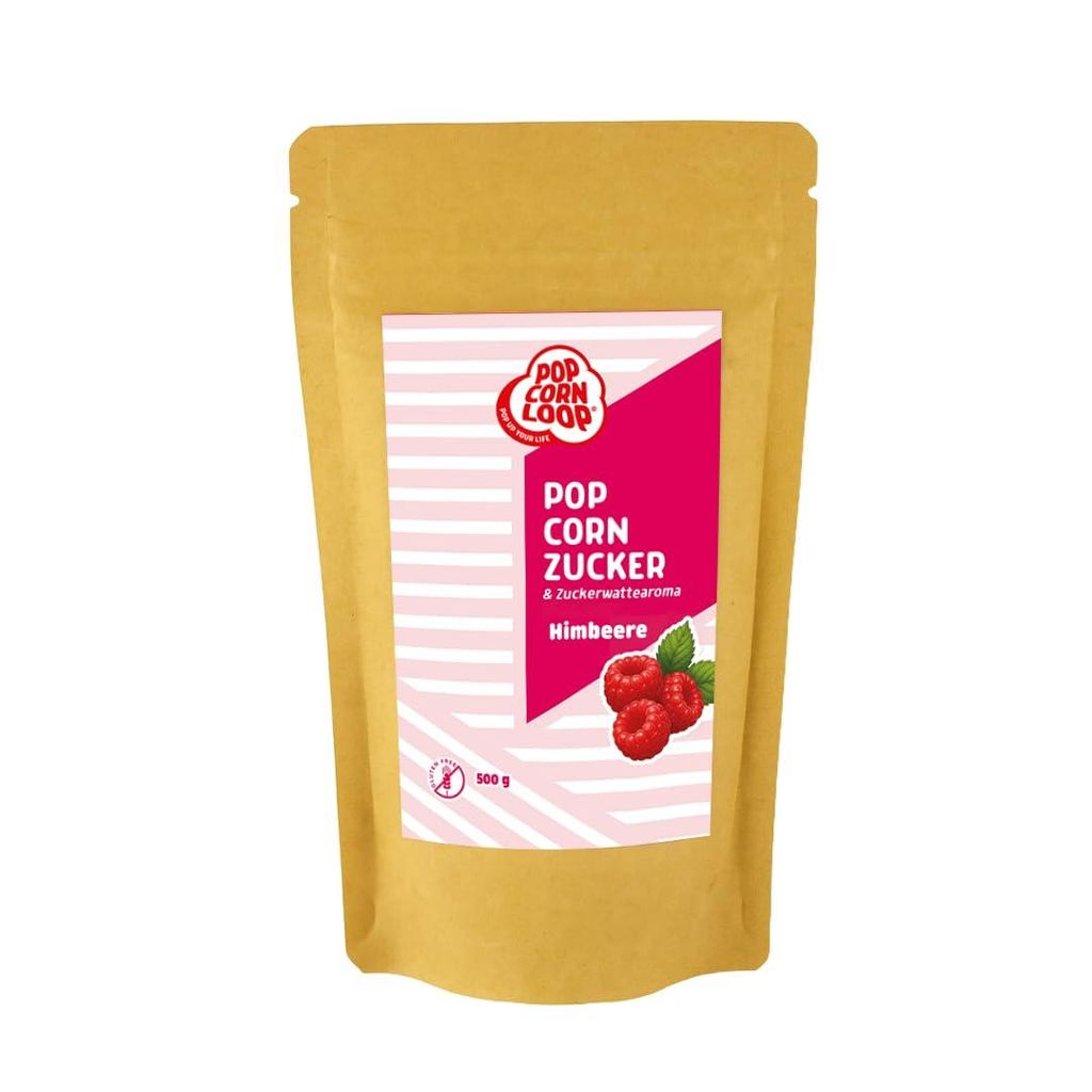 HIMBEERE Aroma 500gr perfekt geeignet für Zuckerwatte und Popcorn zum zubereiten Zuhause Süßes Premium Zuckeraroma