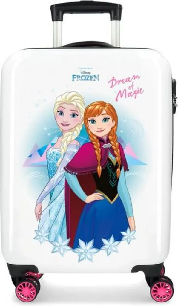 Valise rigide Disney Frozen Dream of Magic 55cm avec 4 roues multidirection
