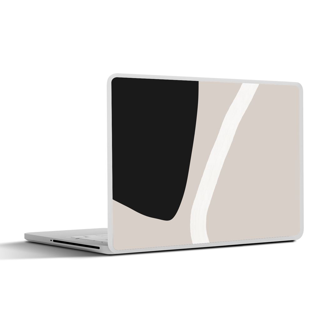 MuchoWow Laptop Aufkleber Sticker Cover Pastell - Minimalismus - Formen 25x18 cm - Laptop-Deko