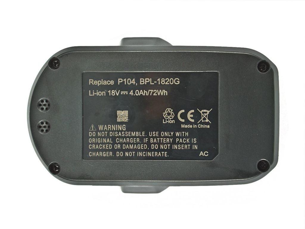 Batterie PowerSmart 18V 4000mAh Li-Ion Compatible Ryobi – 72Wh, Charge Rapide