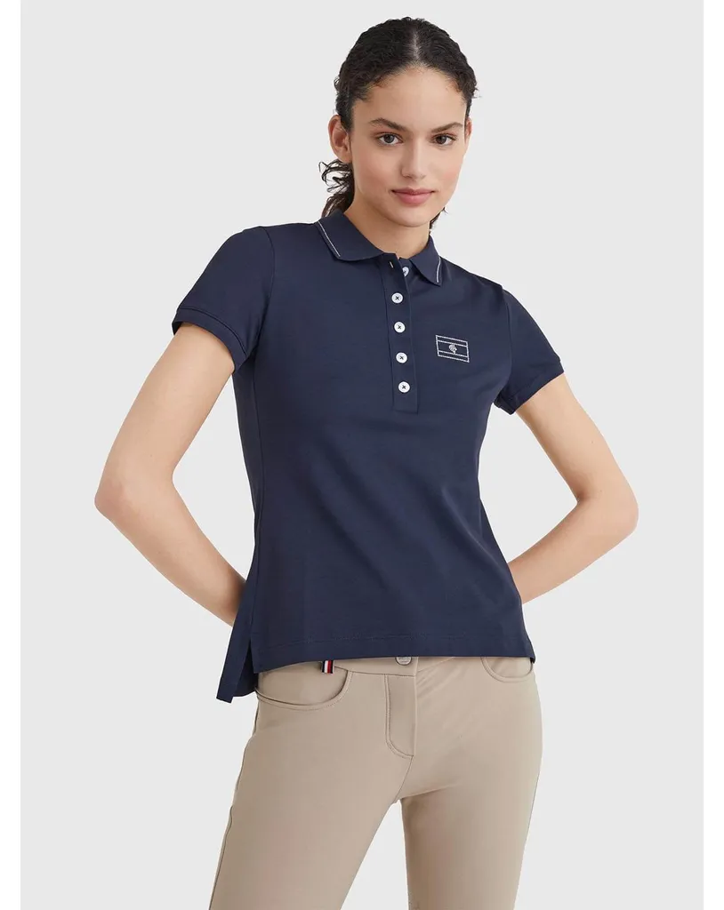 Polo Femme avec Cristaux Tommy Hilfiger Equestrian Desert Sky FS 2022 L