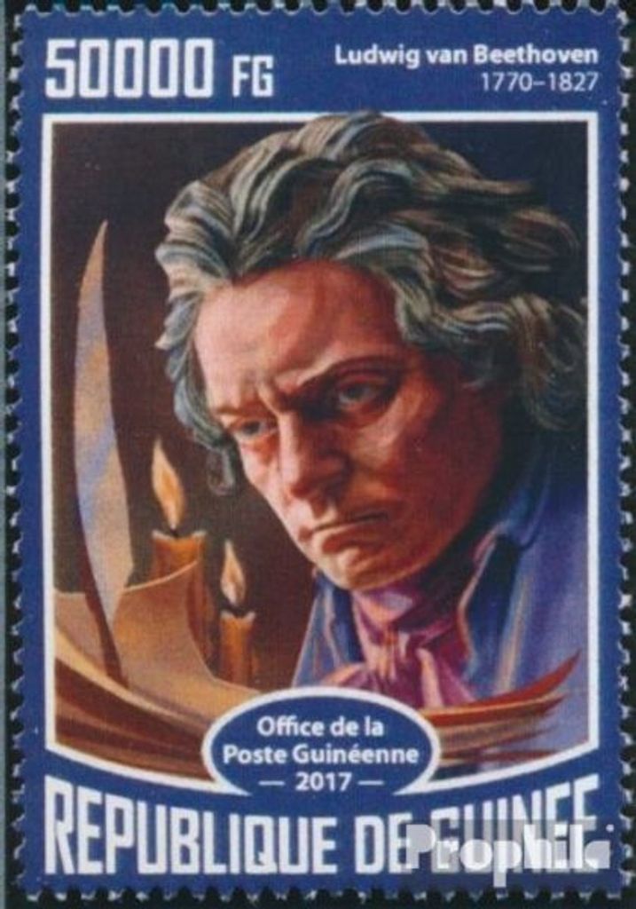 Briefmarken Guinea 2017 Mi 12430 (kompl. Ausgabe) postfrisch Ludwig van Beethoven