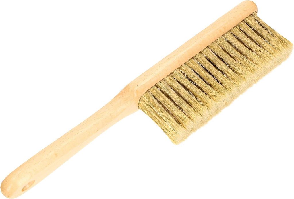 Natürliche Haar-Autowasborste 305 mm kurze Auto-Reinigungsborste Multiborste Handfeger Gardé weiche Borste zum Reinigen von Autoruiten