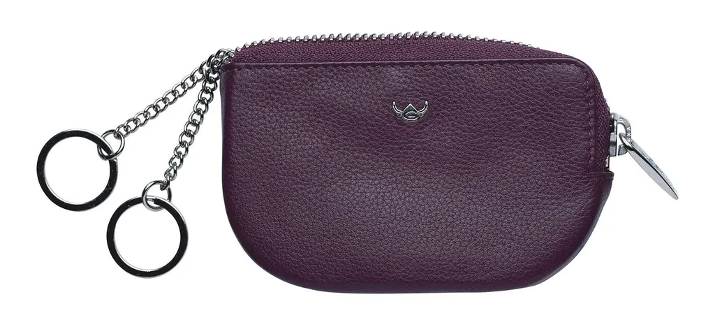 Portachiavi Pelle Golden Head Madrid Amarone - Elegante Astuccio Zip
