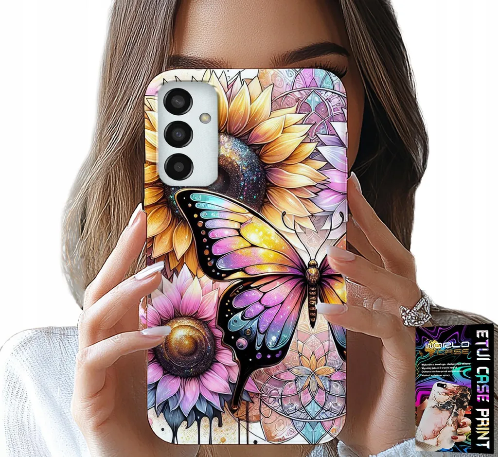 Samsung Galaxy M13 4G Cover Girasole e Farfalla: Glamour e Sicura