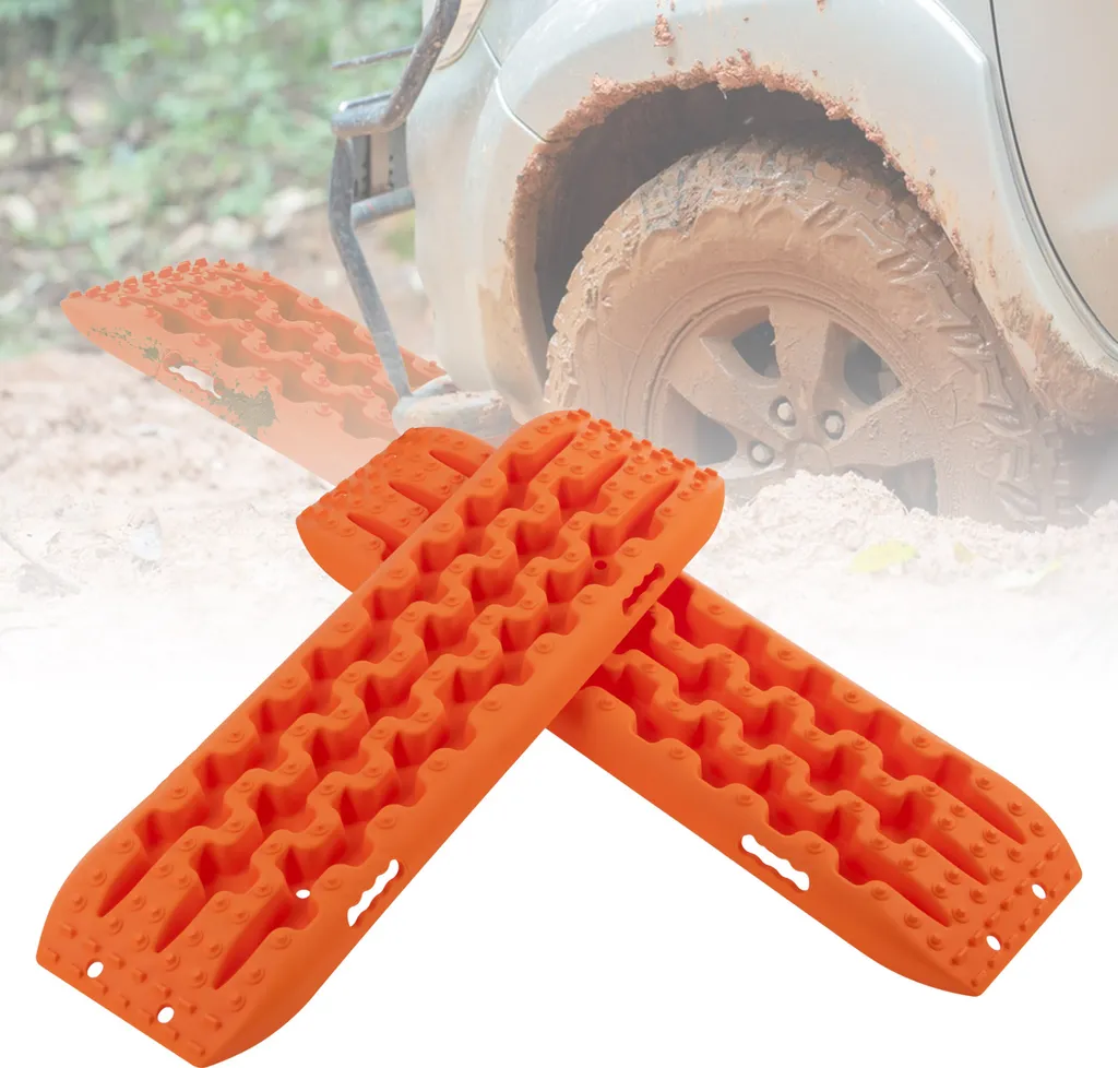 Aide au démarrage 4x4 10T - Plaques de Désenlisement 107x31cm Orange, 2pcs