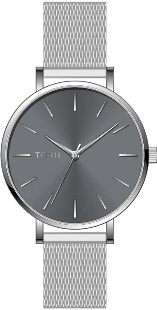 Montre classique femme TORII argentée pour le travail et les soirées