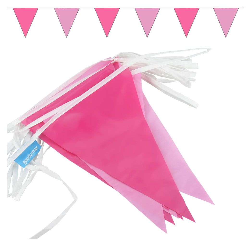 Goodymax® Wimpelkette 10 m Pink-Rosa Produktbild 