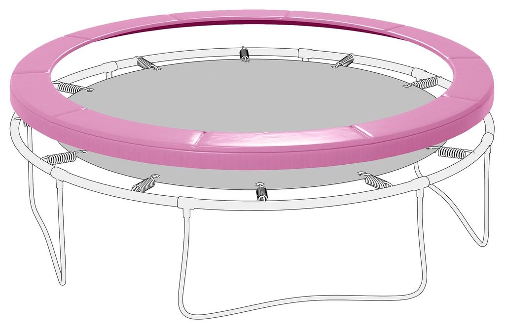 SPORTNOW Randbescherming voor trampoline, diameter 366 cm. Productafbeelding 