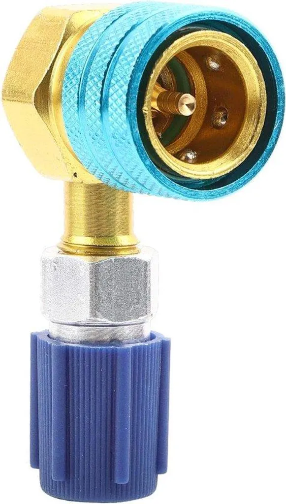 Raccord Rapide Climatisation R1234YF vers R134A à Angle Droit Robuste